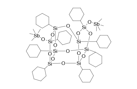 Tetramethylstibonium (octacyclohexyl)silsesquioxane