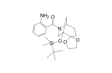 1-(tert-Butyldimethylsilyloxy)-2-(ethylidenedioxy)-6-(2-aminobenzoyl)-6-azabicyclo[3.2.1]octane