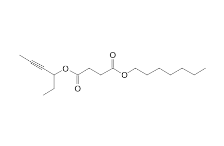 Succinic acid, heptyl hex-4-yn-3-yl ester