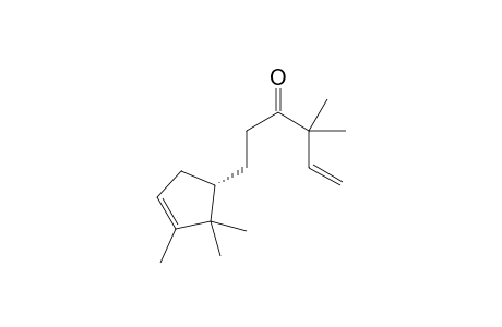 (5E)-(4,4-Dimethyl-6-[(1'S)-(2',2',3'-trimethylcyclopent-3'-en-1'-yl)]hex-5-en-3-one