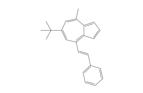 6-(t-Butyl)-8-methyl-4-[2'-phenylethenyl]-azulene