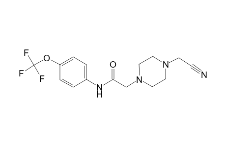 2-[4-(cyanomethyl)-1-piperazinyl]-N-[4-(trifluoromethoxy)phenyl]acetamide