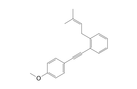 1-((4-Methoxyphenyl)ethynyl)-2-(3-methylbut-2-en-1-yl)benzene
