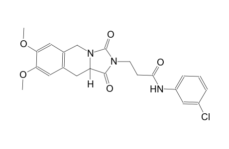 imidazo[1,5-b]isoquinoline-2-propanamide, N-(3-chlorophenyl)-1,2,3,5,10,10a-hexahydro-7,8-dimethoxy-1,3-dioxo-, (10aS)-
