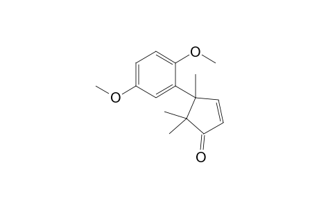 4-(2,5-Dimethoxyphenyl)-4,5,5-trimethylcyclopent-2-en-1-one