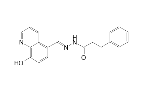 3-Phenyl-propionic acid (8-hydroxy-quinolin-5-ylmethylene)-hydrazide