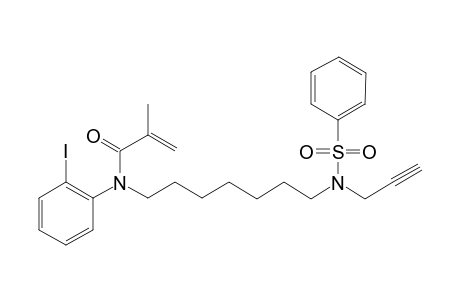 1-[N-(2-iodophenyl)-N-(1-oxo-2-methylenepropyl)amino]-7-[N'-(prop-2-ynyl)]heptanesulfonamide