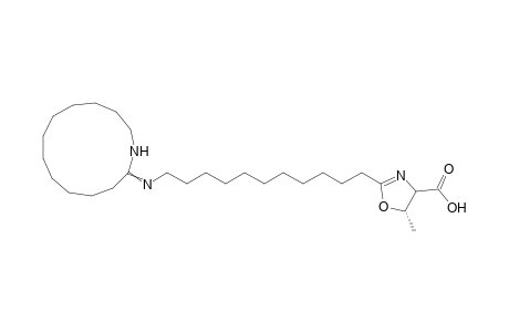 (S)-2-[11-(Azacyclotridecane-2-ylideneamino)-undecyl]-5-methyl-4,5-dihydro-1,3-oxazole-4-carboxylic Acid