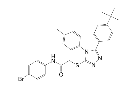 N-(4-bromophenyl)-2-{[5-(4-tert-butylphenyl)-4-(4-methylphenyl)-4H-1,2,4-triazol-3-yl]sulfanyl}acetamide