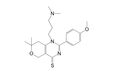 4H-pyrano[4,3-d]pyrimidine-4-thione, 1-[3-(dimethylamino)propyl]-1,5,7,8-tetrahydro-2-(4-methoxyphenyl)-7,7-dimethyl-