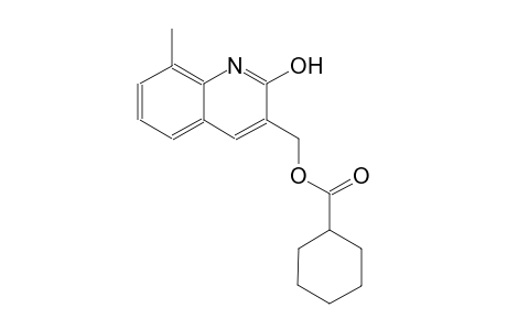 (2-hydroxy-8-methyl-3-quinolinyl)methyl cyclohexanecarboxylate
