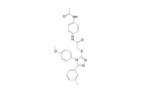 N-[4-(acetylamino)phenyl]-2-{[4-(4-methoxyphenyl)-5-(3-methylphenyl)-4H-1,2,4-triazol-3-yl]sulfanyl}acetamide