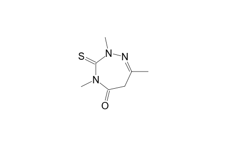 5H-1,2,4-Triazepin-5-one, 2,3,4,6-tetrahydro-2,4,7-trimethyl-3-thioxo-