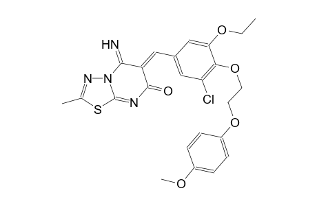 7H-[1,3,4]thiadiazolo[3,2-a]pyrimidin-7-one, 6-[[3-chloro-5-ethoxy-4-[2-(4-methoxyphenoxy)ethoxy]phenyl]methylene]-5,6-dihydro-5-imino-2-methyl-, (6Z)-