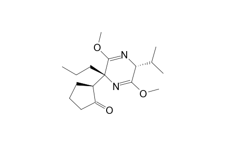 (2'R,3S,5'R)-3-(5-Isopropyl-3,6-dimethoxy-2-propyl-2,5-dihydropyrazin-2-yl)cyclopentan-2-one