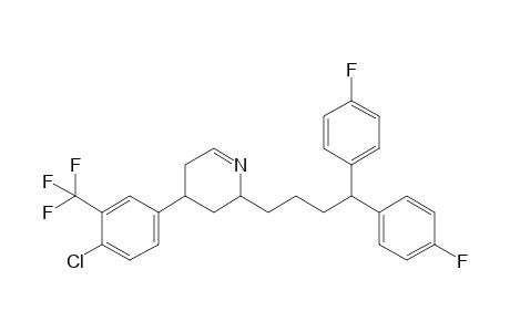 1,1-Di(p-fluorophenyl)-4-(4-(4-chloro-3-trifluoromethylphenyl)-2,3,5-trihydropyridinyl)butane