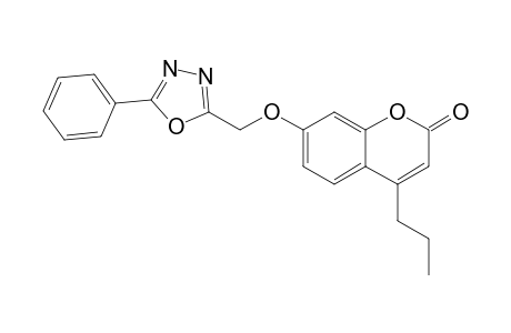 7-{[5-(Phenyl)-1,3,4-oxadiazol-2-yl]methoxy}-4-propyl-2H-1-benzopyran-2-one