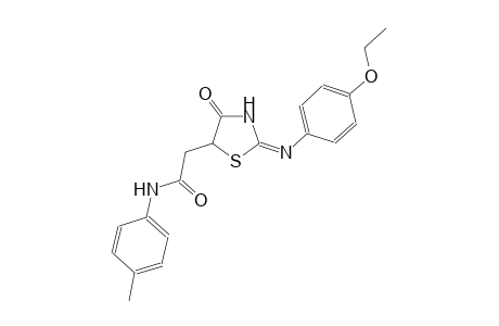 2-{(2E)-2-[(4-ethoxyphenyl)imino]-4-oxo-1,3-thiazolidin-5-yl}-N-(4-methylphenyl)acetamide