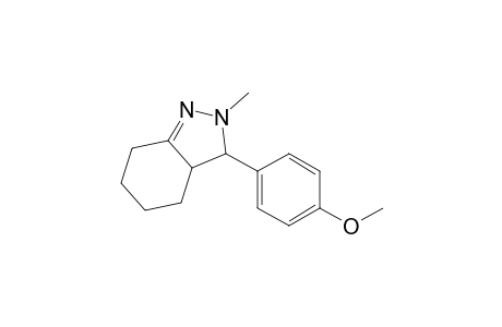 2-Methyl-3-(p-methoxyphenyl)-3,3a,4,5,6,7-hexahydro-2H-indazole