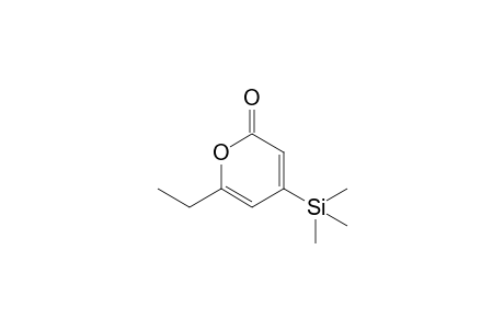 6-Ethyl-4-trimethylsilyl-2H-pyran-2-one