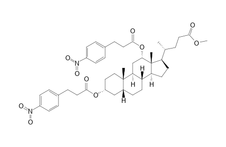 (4R)-4-[(3R,5R,8R,9S,10S,12S,13R,14S,17R)-10,13-dimethyl-3,12-bis[3-(4-nitrophenyl)-1-oxopropoxy]-2,3,4,5,6,7,8,9,11,12,14,15,16,17-tetradecahydro-1H-cyclopenta[a]phenanthren-17-yl]pentanoic acid methyl ester