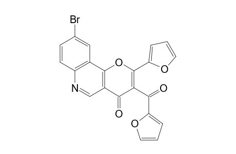 9-bromo-3-(2-furoyl)-2-(2-furyl)-4H-pyrano[3,2-c]quinolin-4-one