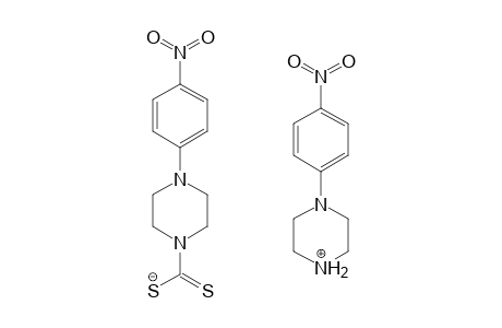 4-(4-nitrophenyl)piperazinium 4-(4-nitrophenyl)piperazine-1-carbodithioate