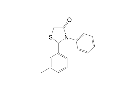 2-(3-Methylphenyl)-3-phenyl-1,3-thiazolidin-4-one
