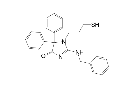 4H-Imidazol-4-one, 1,5-dihydro-1-(3-mercaptopropyl)-5,5-diphenyl-2-[(phenylmethyl)amino]-