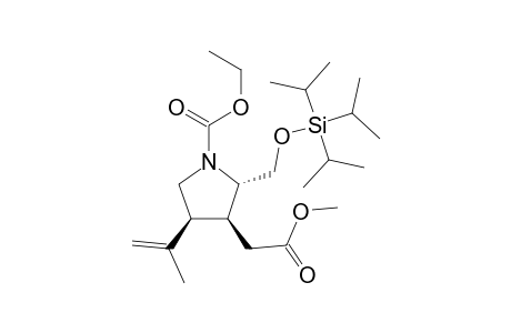 Methyl (2S,3S,4S)-1-ethylcarbonyl-4-isopropenyl-2-triisopropylsiloxymethylpyrrolidin-3-ylacetate
