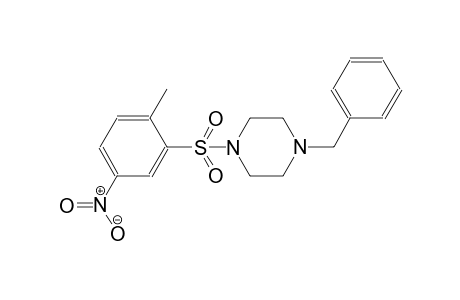 piperazine, 1-[(2-methyl-5-nitrophenyl)sulfonyl]-4-(phenylmethyl)-
