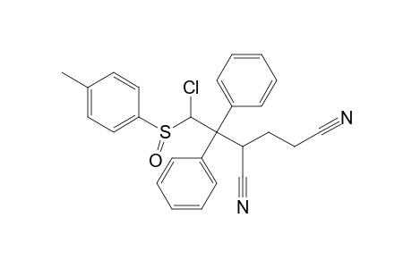 1-Chloro-3,5-dicyano-2,2-diphenyl-1-(p-tolylsulfinyl)pentane