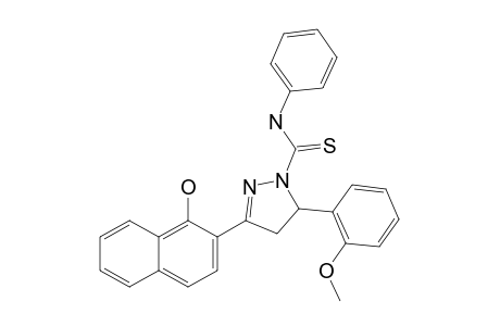 3-(1-HYDROXY-NAPHTHALEN-2-YL)-5-(2-METHOXYPHENYL)-N-PHENYL-PYRAZOLINE-1-CARBOTHIOAMIDE
