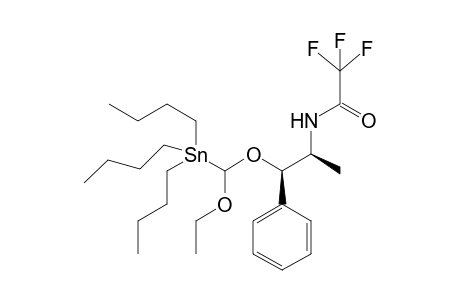 (1R,2S)-N-{2-[(1'-Etoxy-1'-(tributylstannyl)methoxy-1-methyl-2-phenylethyl}trifluoroacetamide