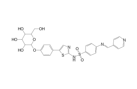 2-(Sulfamoylphenyl)-4'-(imino-4-pyridyl)-4-(4''-O-.beta.-D-glucosidoxyphenyl)-thiazole