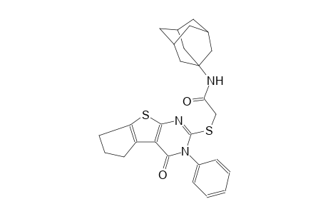 acetamide, 2-[(3,5,6,7-tetrahydro-4-oxo-3-phenyl-4H-cyclopenta[4,5]thieno[2,3-d]pyrimidin-2-yl)thio]-N-tricyclo[3.3.1.1~3,7~]dec-1-yl-