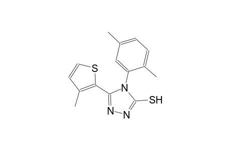 4-(2,5-dimethylphenyl)-5-(3-methyl-2-thienyl)-4H-1,2,4-triazole-3-thiol