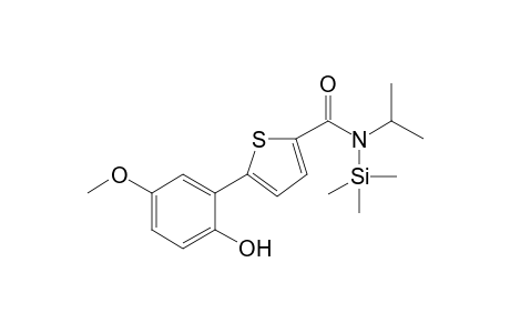 5-(2-hydroxy-5-methoxyphenyl)-N-(propan-2-yl)thiophene-2-carboxamide TMS