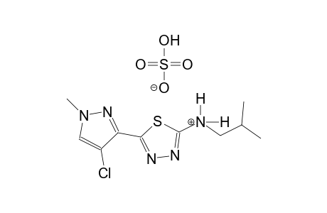 5-(4-chloro-1-methyl-1H-pyrazol-3-yl)-N-isobutyl-1,3,4-thiadiazol-2-aminium hydrogen sulfate