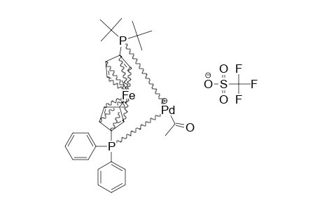 [TRANS-ETA-3-(DTBPF)PDC(O)CH3]-[CF3SO3]