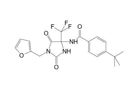 4-tert-Butyl-N-[1-(furan-2-ylmethyl)-2,5-dioxo-4-(trifluoromethyl)imidazolidin-4-yl]benzamide