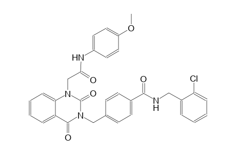 N-(2-chlorobenzyl)-4-[(1-[2-(4-methoxyanilino)-2-oxoethyl]-2,4-dioxo-1,4-dihydro-3(2H)-quinazolinyl)methyl]benzamide