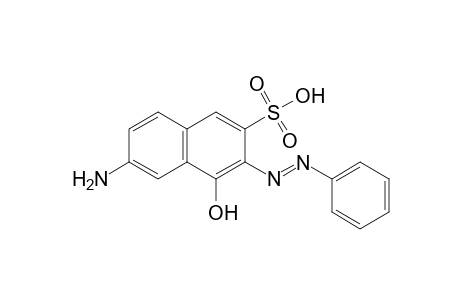 6-amino-4-hydroxy-3-(phenylazo)-2-naphthalenesulfonic acid