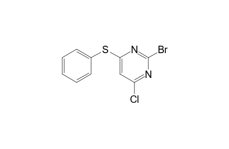 2-Bromo-4-chloro-6-(phenylsulfanyl)pyrimidine