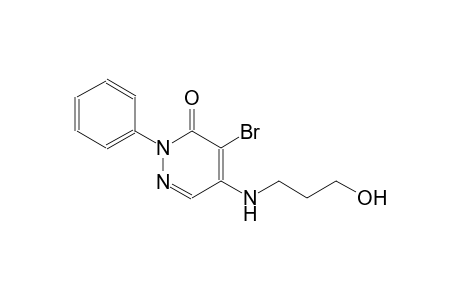 4-bromo-5-[(3-hydroxypropyl)amino]-2-phenyl-3(2H)-pyridazinone