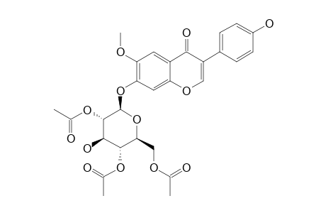 GLYCITEIN_7-O-BETA-(2'',4'',6''-O-TRIACETYL)-GLUCOPYRANOSIDE