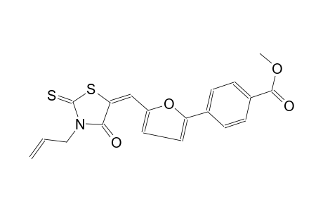 benzoic acid, 4-[5-[(E)-[4-oxo-3-(2-propenyl)-2-thioxo-5-thiazolidinylidene]methyl]-2-furanyl]-, methyl ester