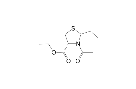 Ethyl 3-acetyl-2-ethyl-thiazolidine-4(R)-carboxylate