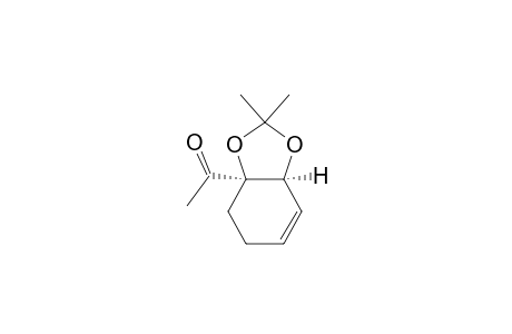 [1R*,2S*]-1-acetyl-1,2-(isopropylidenedioxy)-3-cyclohexene