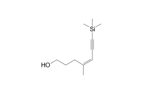 (Z)-4-Methyl-7-trimethylsilyl-4-hepten-6-yn-1-ol